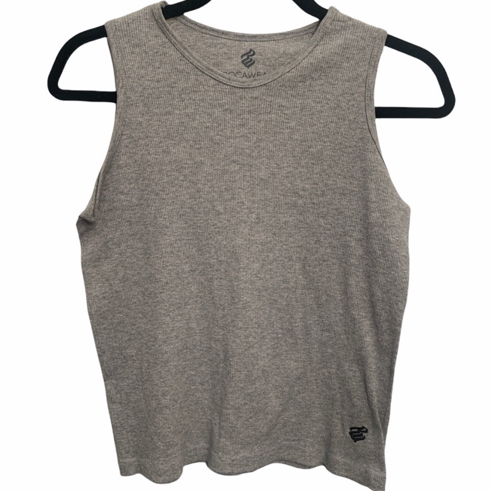 SOLD-ROCAWEAR - Gray wife beater tank top.